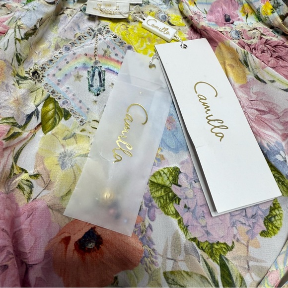 Camilla Silk Floral Bohemian Flowy Dress - Picture 2 of 13